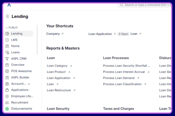 Frappe Lending App Developers