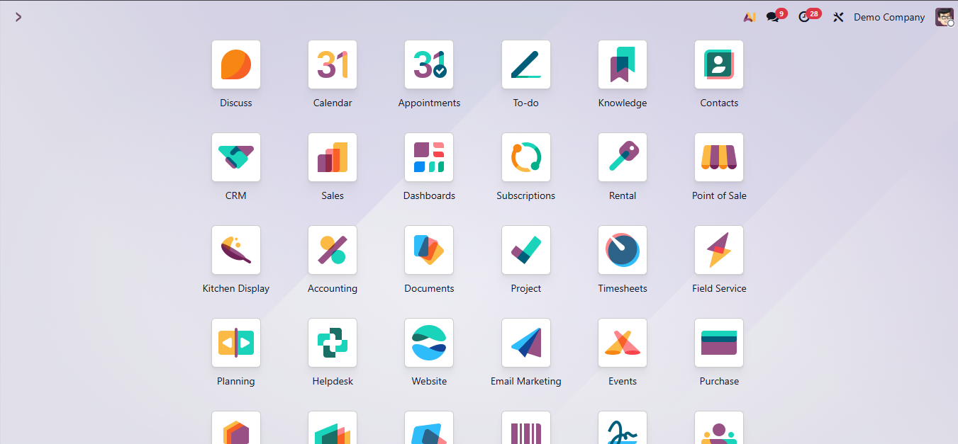 Odoo Apps List