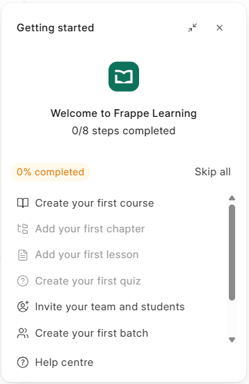 Education ERP System Getting Started